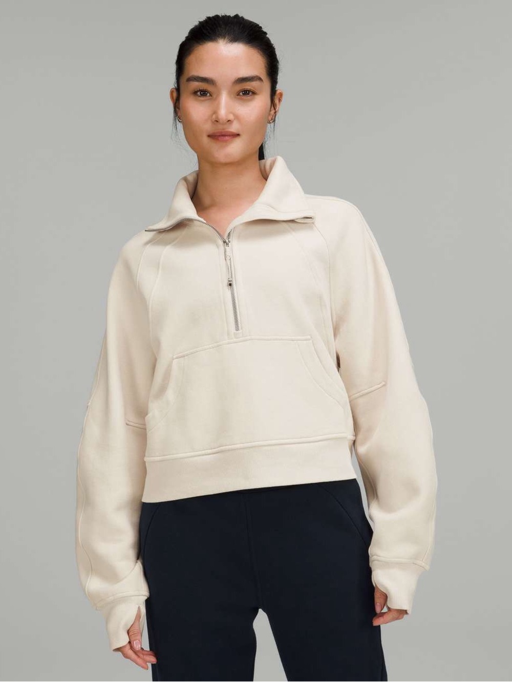 lululemon athletica Cream Half-Zip Pullover Sweatshirt